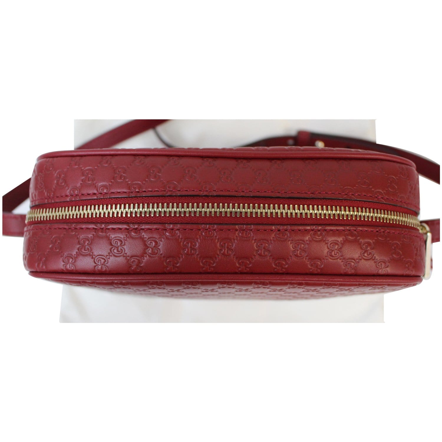 Gucci Red Ssima Leather Carry-on Duffel Bag