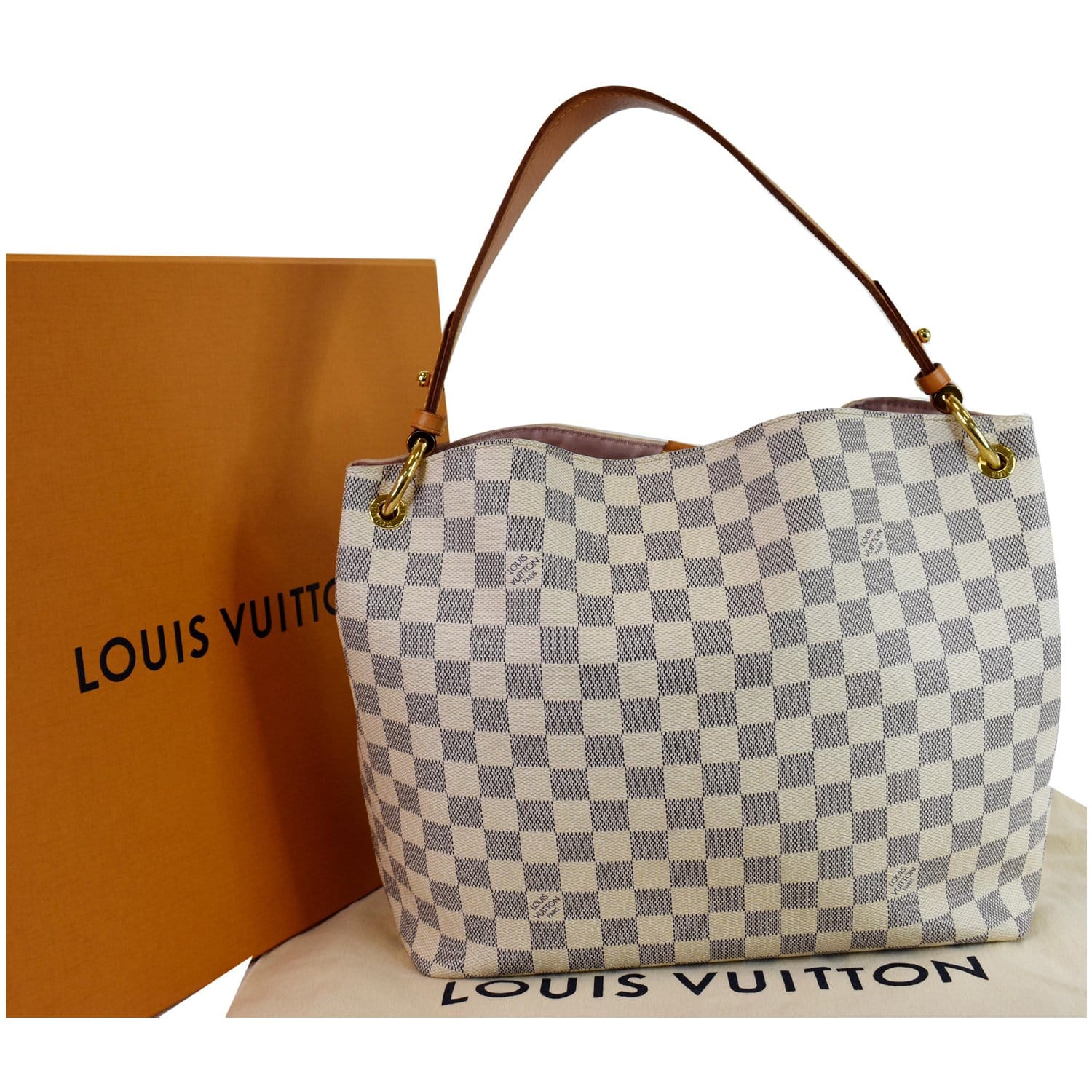 Louis Vuitton Damier Azur Graceful MM Hobo (SHF-q1zhQp) – LuxeDH