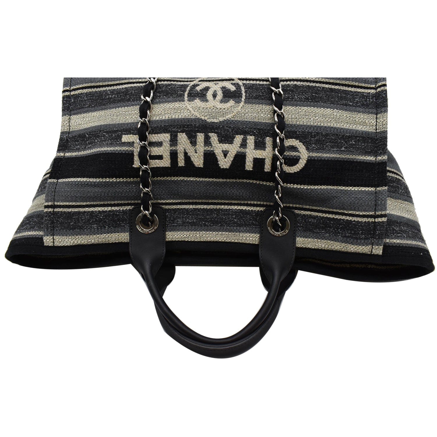 Deauville cloth handbag Chanel Black in Fabric - 25693725