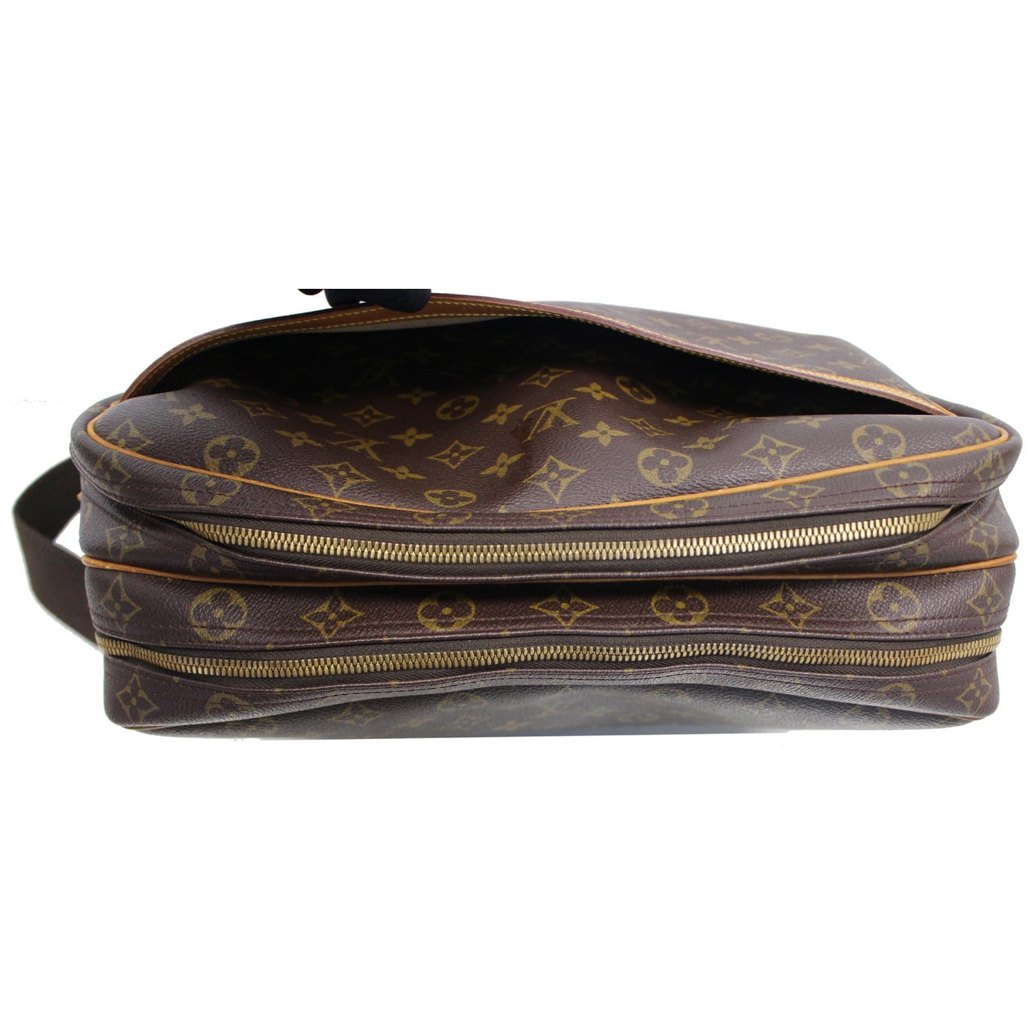 Reporter cloth handbag Louis Vuitton Brown in Cloth - 34155428