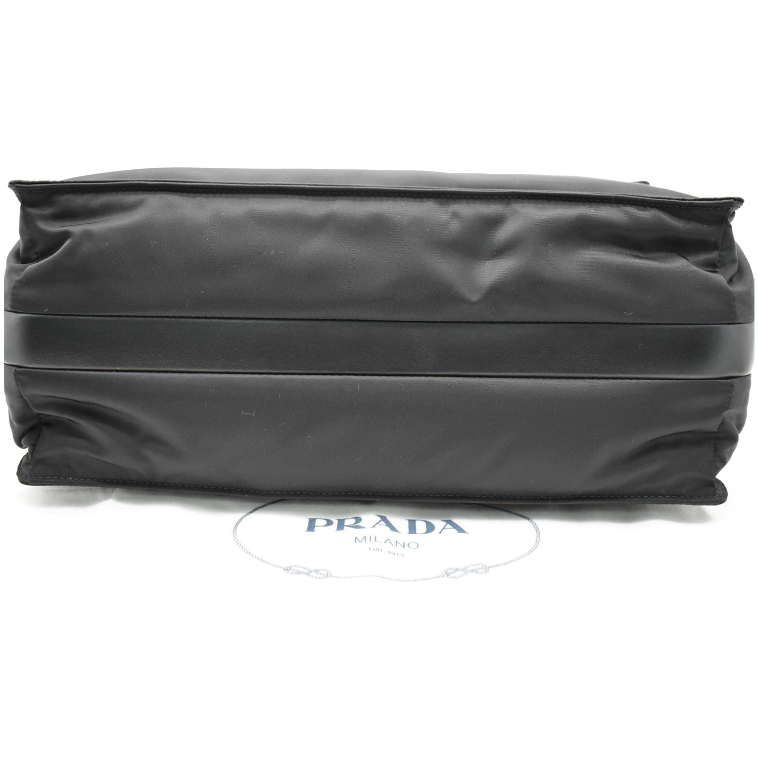 Prada Padded Re-Nylon Shoulder Bag Black in Fabric with Silver