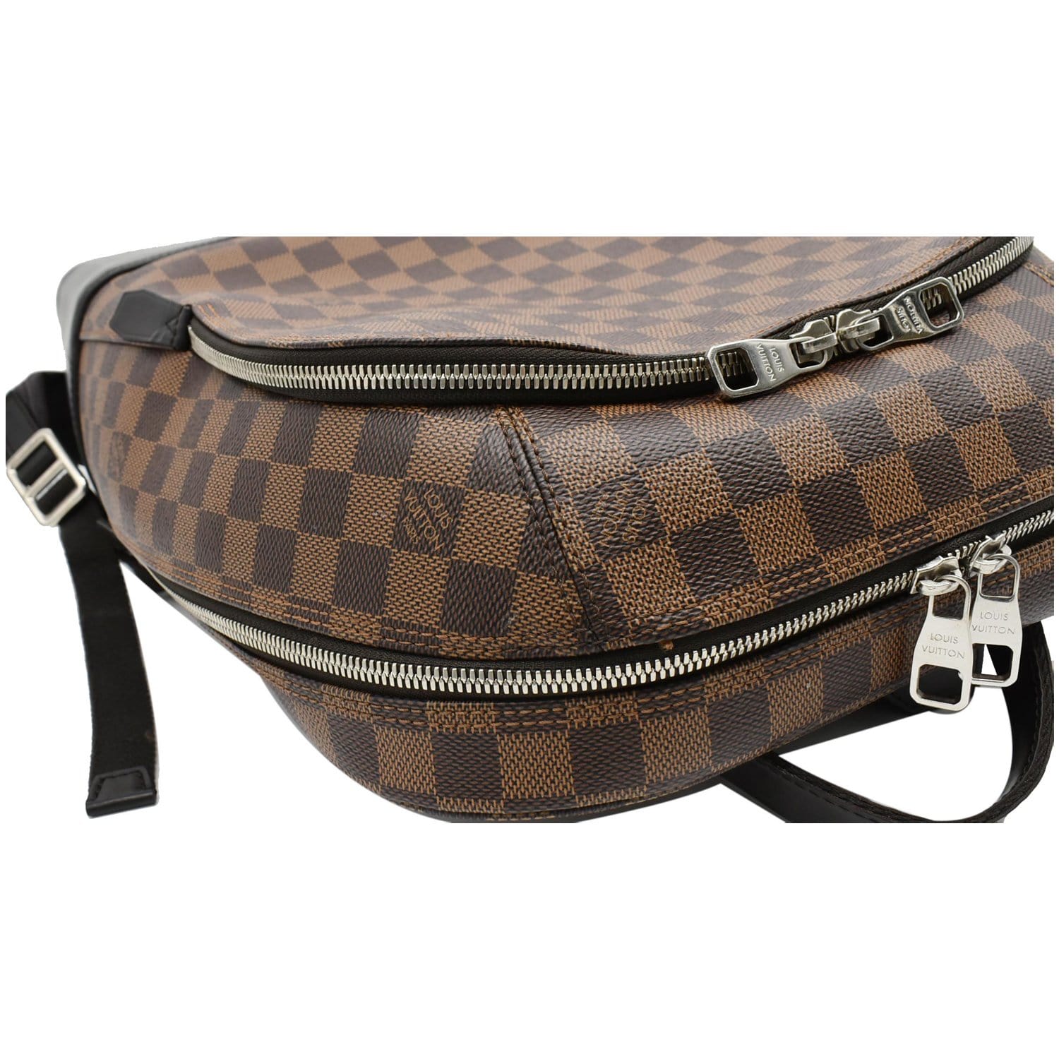 Louis Vuitton Damier ebene print backpack Brown Leather ref.110293 - Joli  Closet