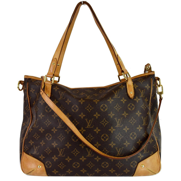 LOUIS VUITTON Estrela GM Monogram Canvas Shoulder Bag Brown Front View