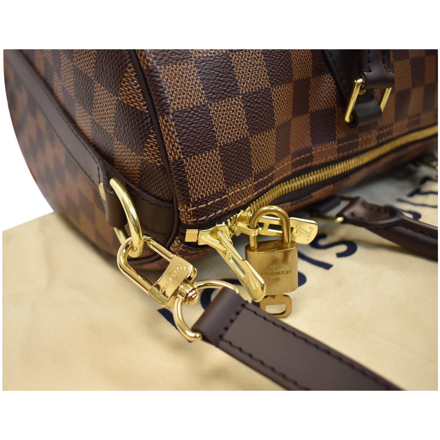 Louis Vuitton Speedy Bandouliere Bag Damier 35 Brown 943471