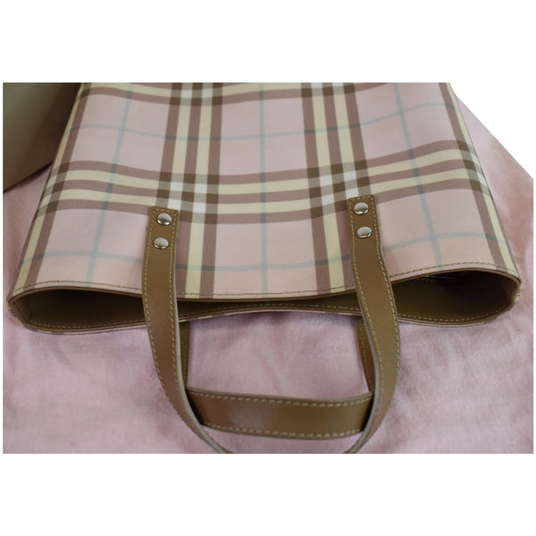 BURBERRY London Nova Check Tote Bag Pale Pink