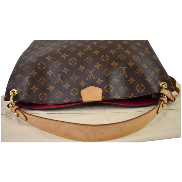 LOUIS VUITTON Graceful MM Monogram Canvas Shoulder Bag Brown