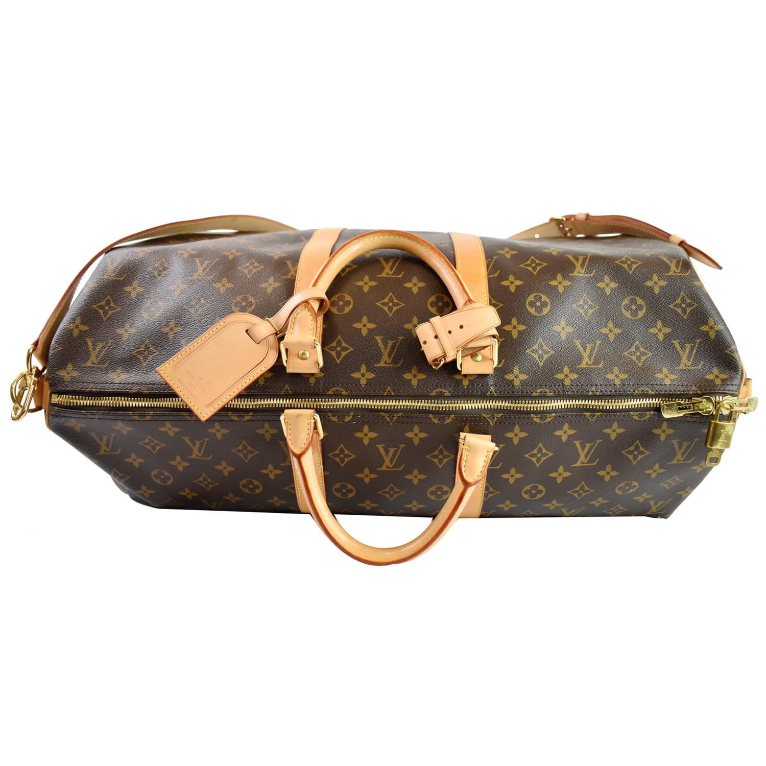 Louis Vuitton Keepall Bandouliere Bag Limited Edition Grace Coddington  Catogram Calfskin 55 Brown 4809611