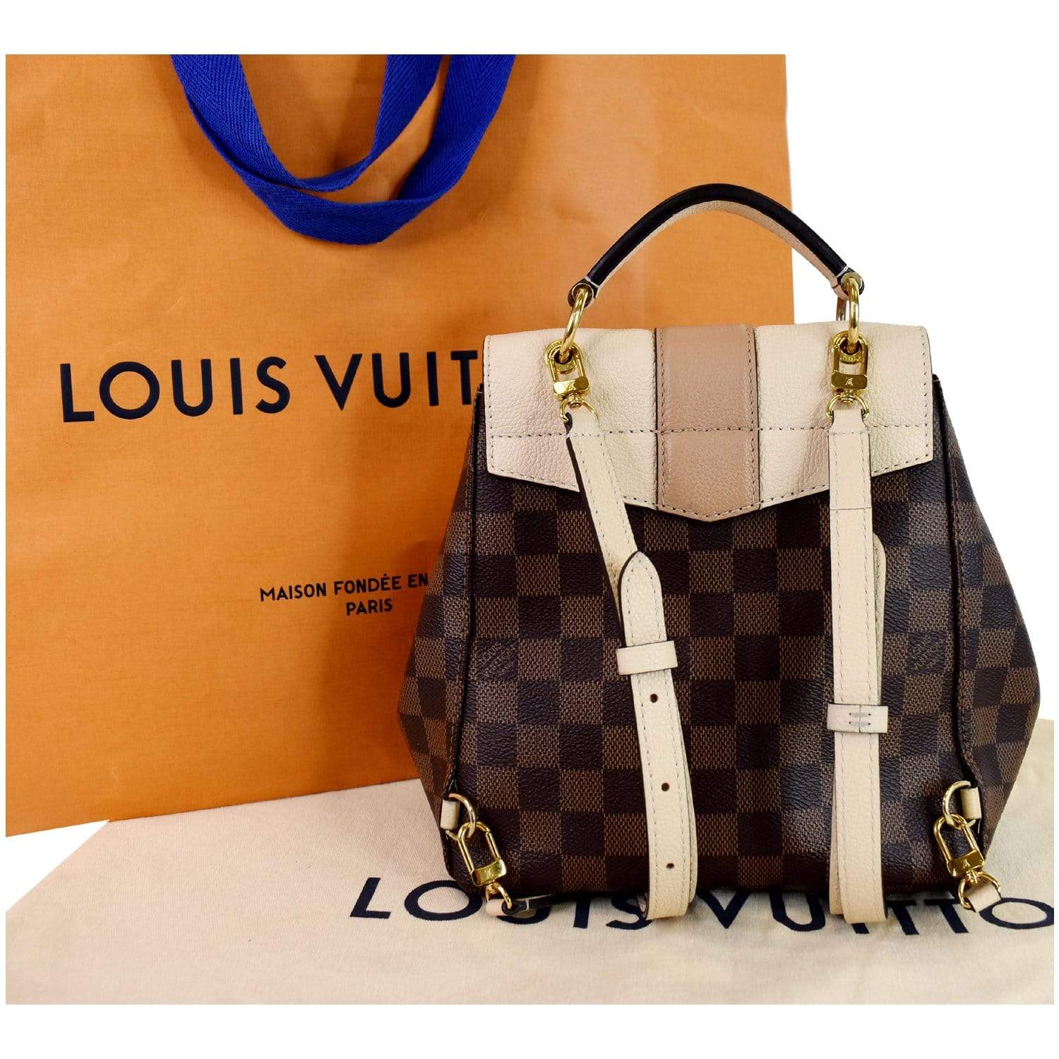 Louis+Vuitton+Clapton+Backpack+Brown+Canvas%2FLeather for sale