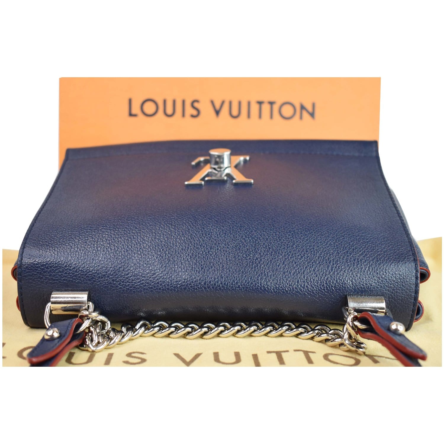 LOUIS VUITTON Calfskin Lockme II Chain Bag BB Multicolor 1218688