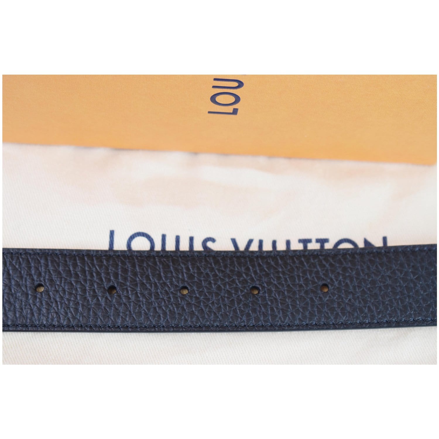 Louis Vuitton Black/Dark Brown Leather LV Initiales Reversible