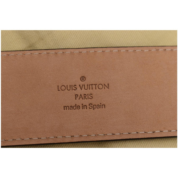 Louis Vuitton LV Initiales Monogram Canvas Buckle Belt