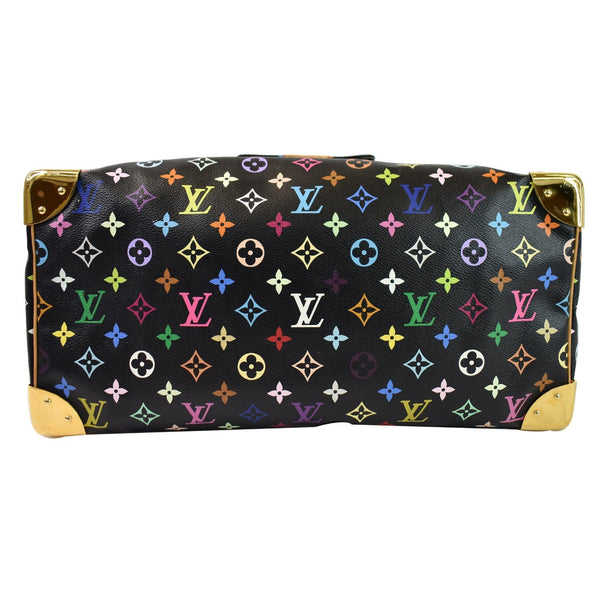 LOUIS VUITTON Speedy 40 Monogram Multicolor Satchel Bag Black