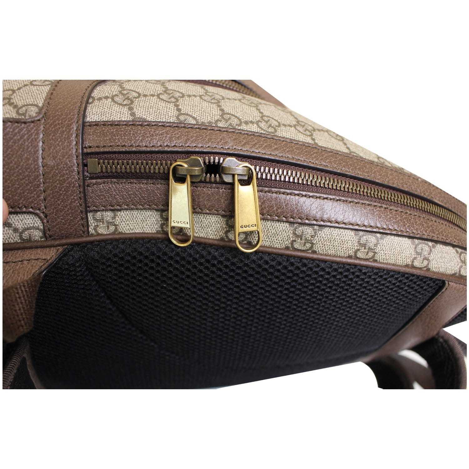 Pre-owned Gucci Fabric Backpack In Beige