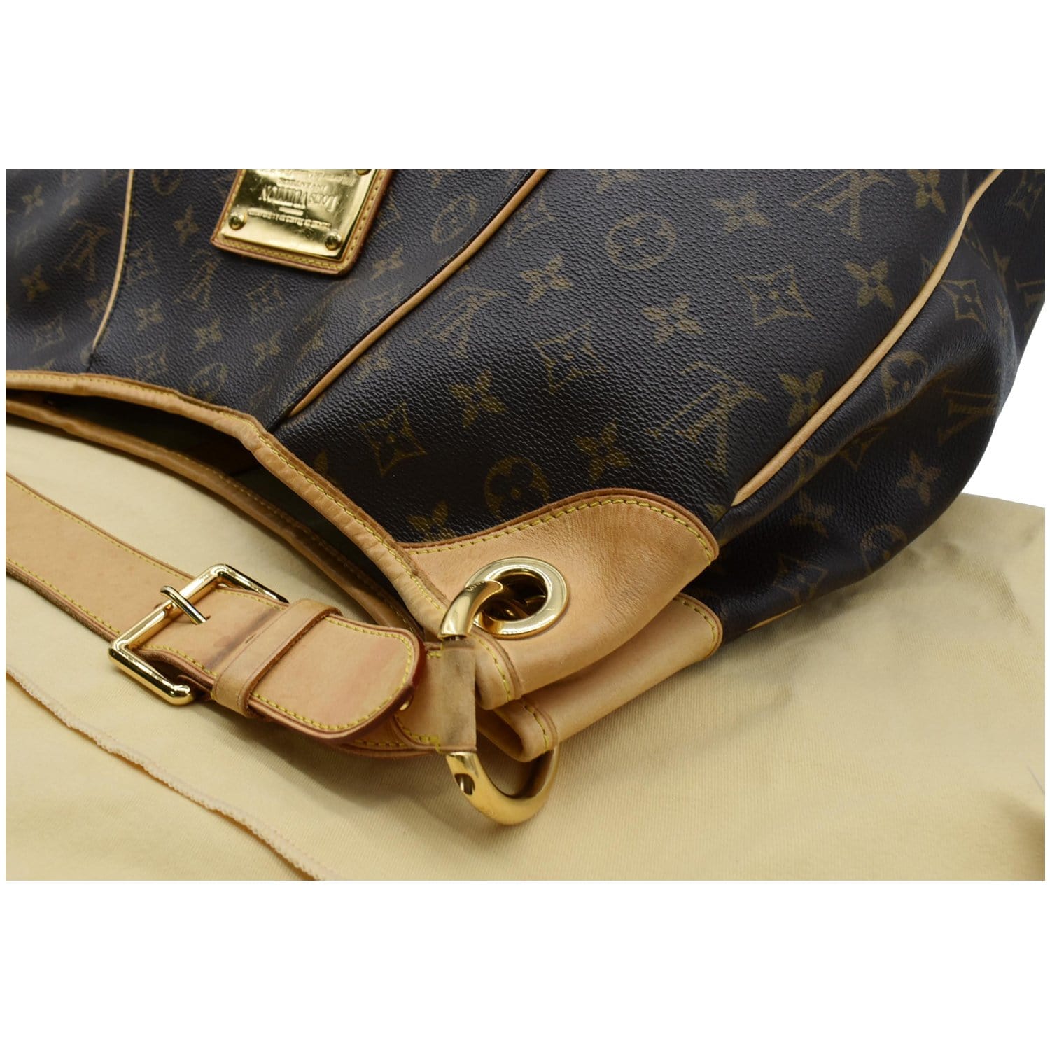 Louis Vuitton Galliera GM Brown Leather Cloth ref.48769 - Joli Closet