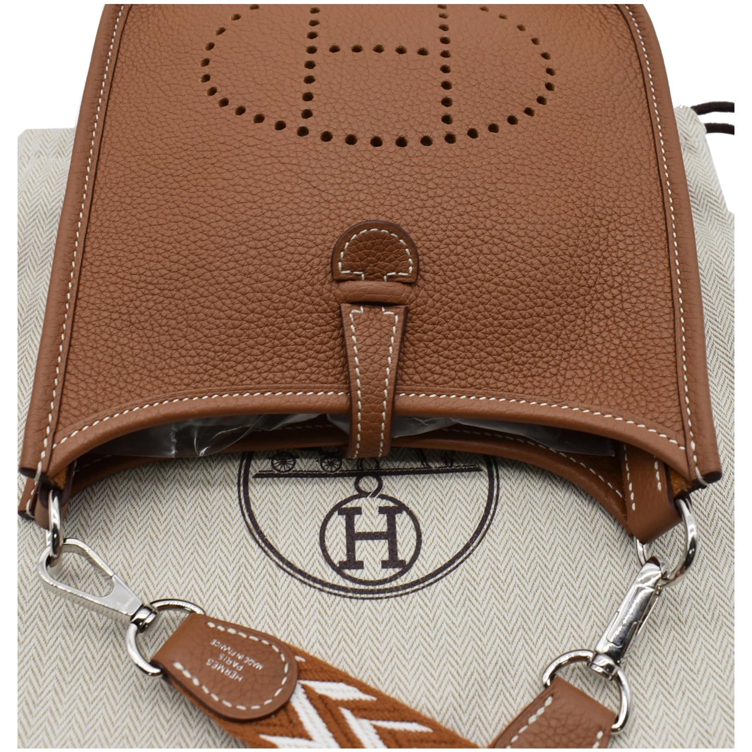 Hermes Evelyne 16 TPM Clemence Calfskin Cuivre – Luxury Leather Guys