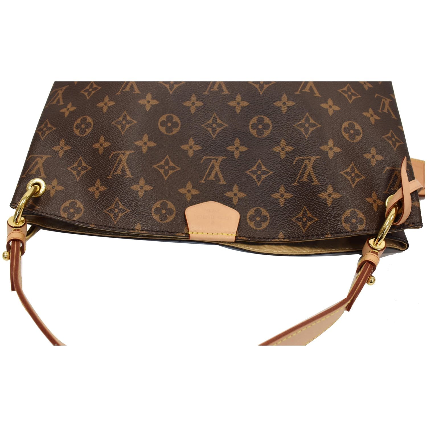 Louis Vuitton Graceful PM Handbag Monogram Canvas. Beige .