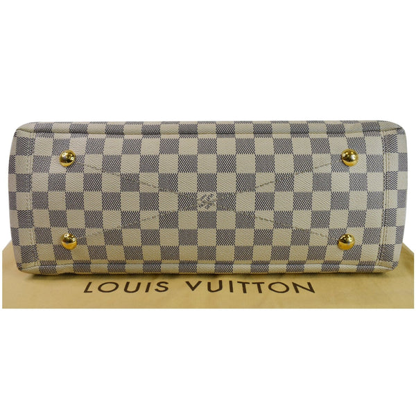 LOUIS VUITTON Lymington Damier Azur Tote Bag White