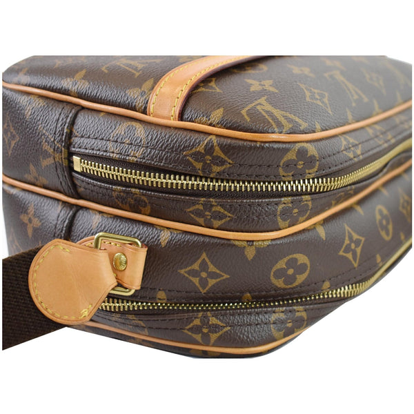 LOUIS VUITTON Reporter PM Monogram Canvas Shoulder Bag Brown