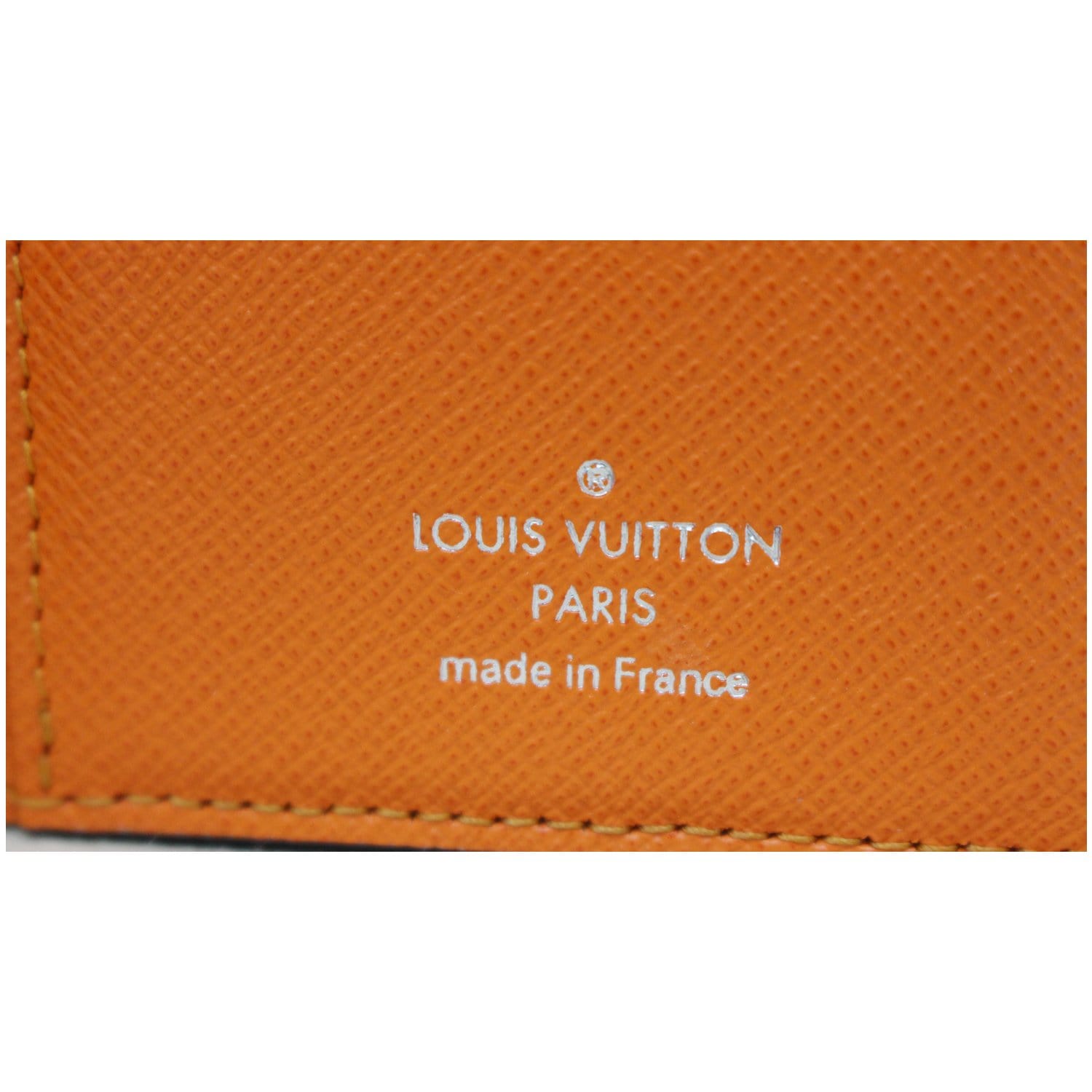 Pocket organizer leather small bag Louis Vuitton Orange in Leather