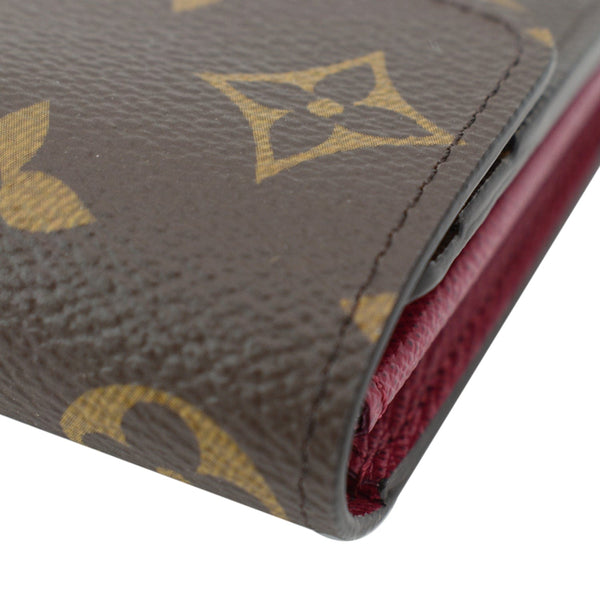 LOUIS VUITTON Sarah Monogram Canvas Wallet Brown