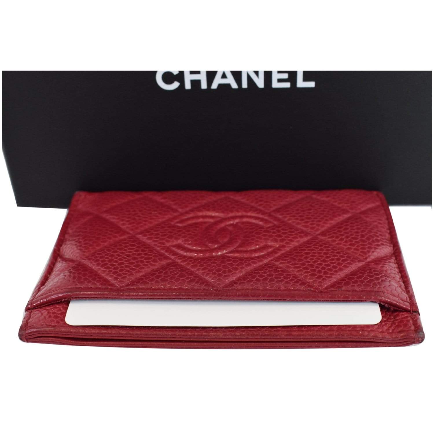 Chanel CC Key Holder Caviar Leather Case Wallet