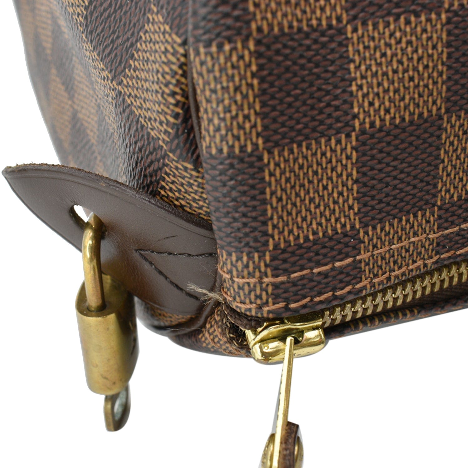 Louis Vuitton 30 Speedy Damier Brown Top Handle Bag DOCXZDE