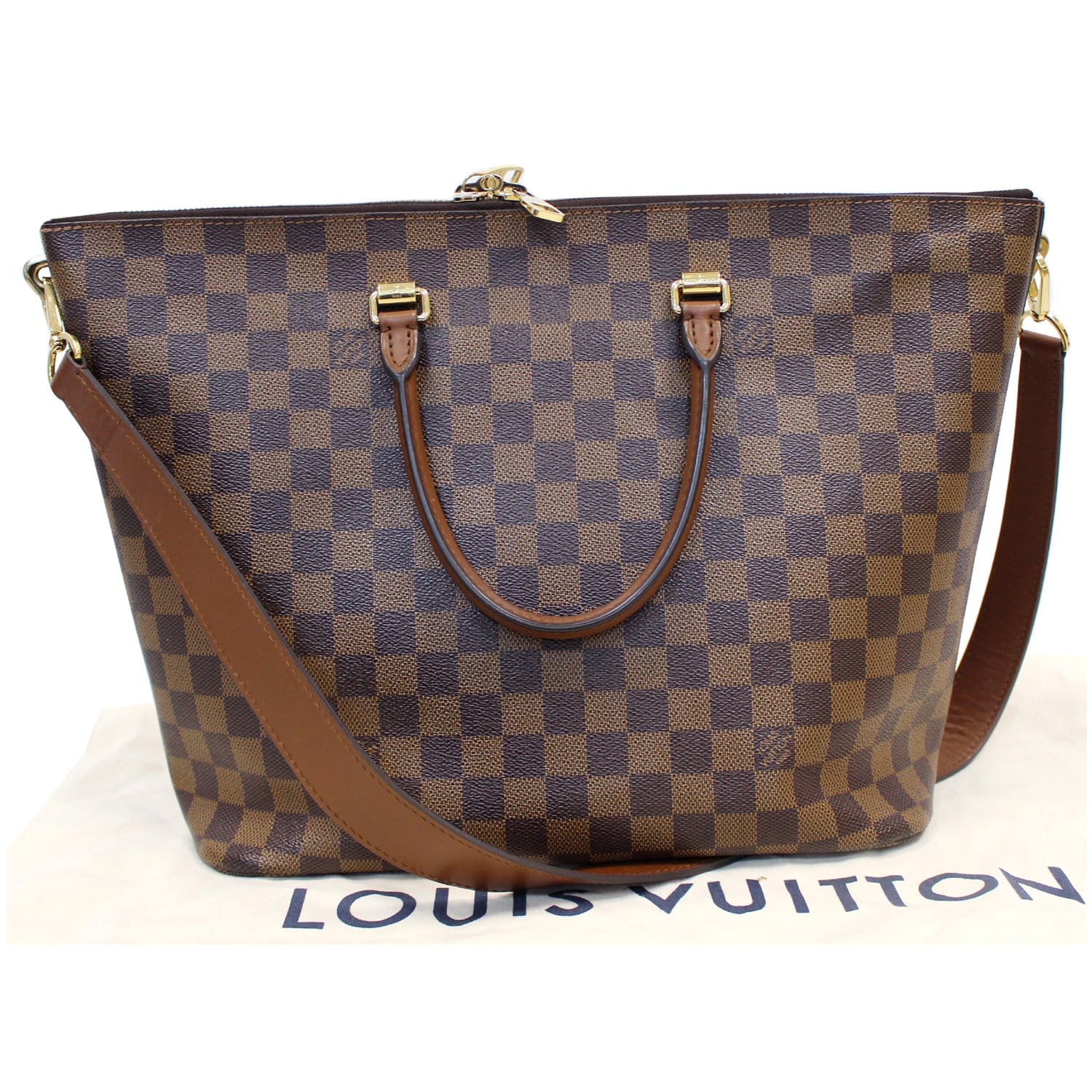 Louis Vuitton - Authenticated Belmont Handbag - Leather Brown Plain for Women, Good Condition
