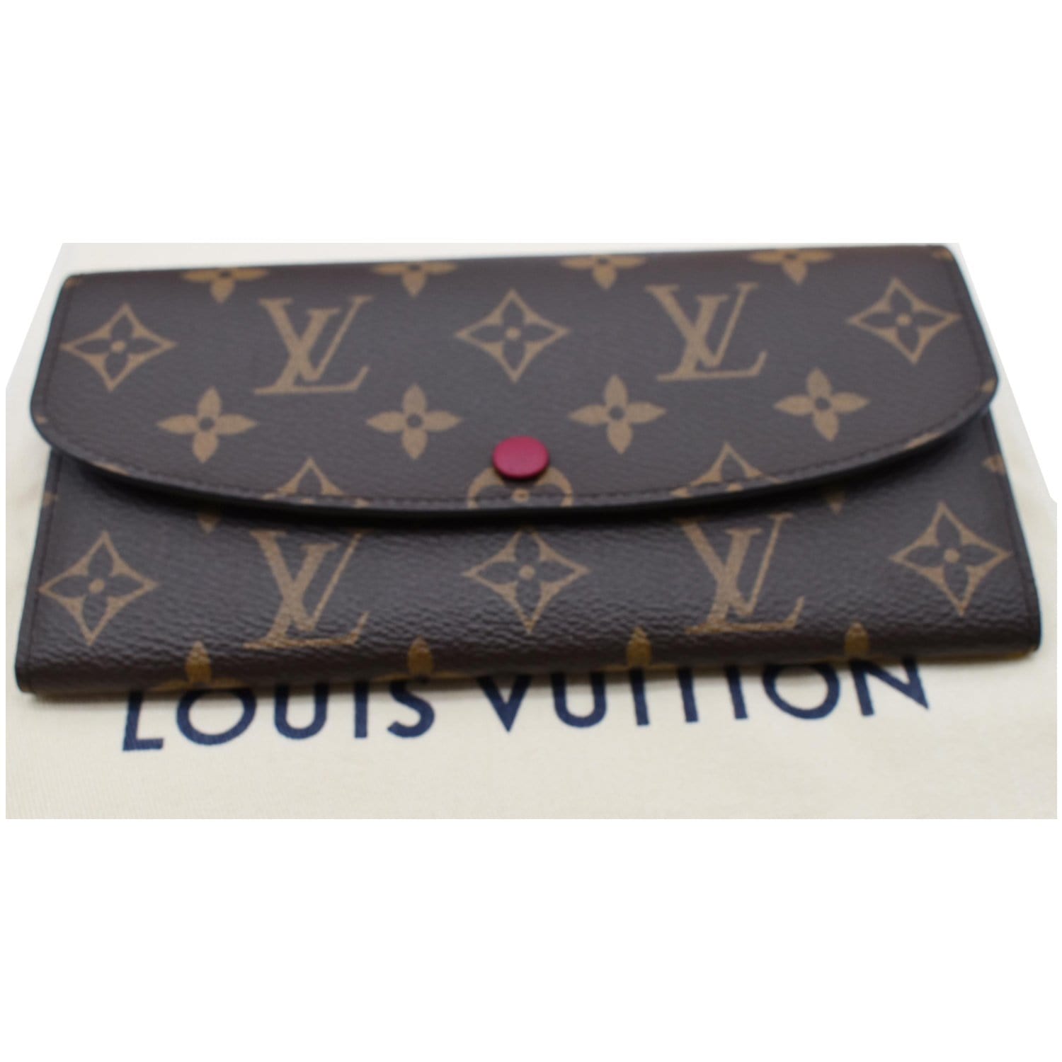 Louis Vuitton Monogram Emilie Portefeuille Canvas Wallet CA1166