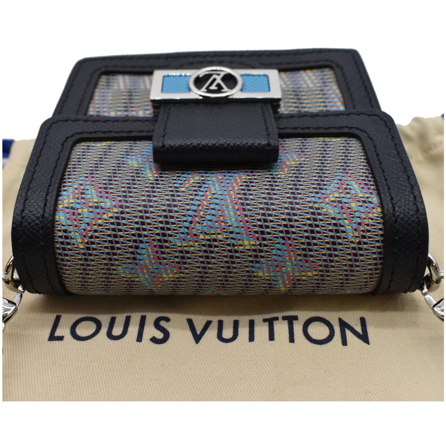 LOUIS VUITTON Monogram LV Pop Mini Dauphine Blue 637544