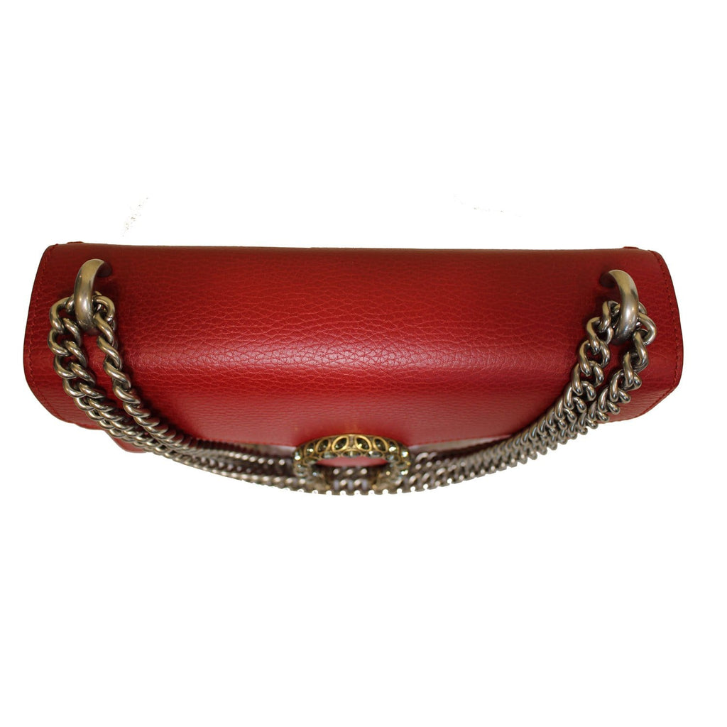 GUCCI Dionysus Small Leather Shoulder Bag 400249 Red