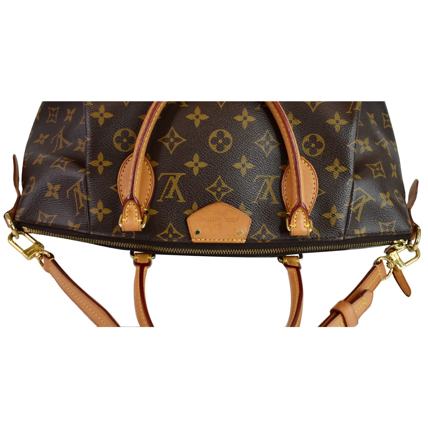 Louis Vuitton Turenne mm Monogram Canvas 2way Shoulder Bag Brown