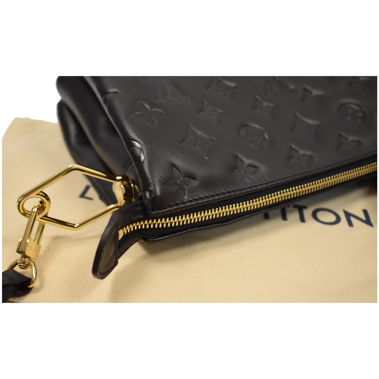 Louis Vuitton Monogram Embossed Kussan PM M57790 Women's Shoulder