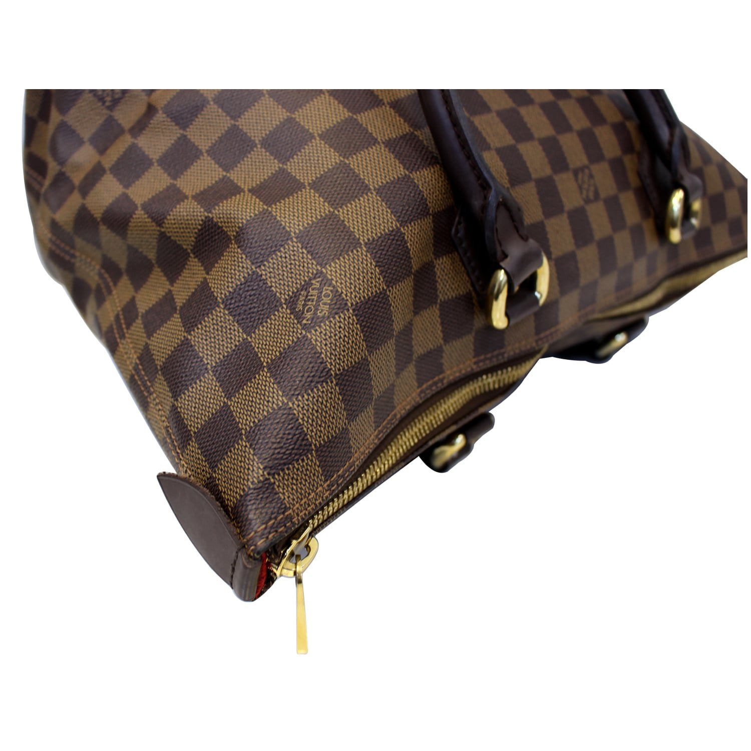 LOUIS VUITTON Damier Ebene Saleya MM Shoulder Handbag