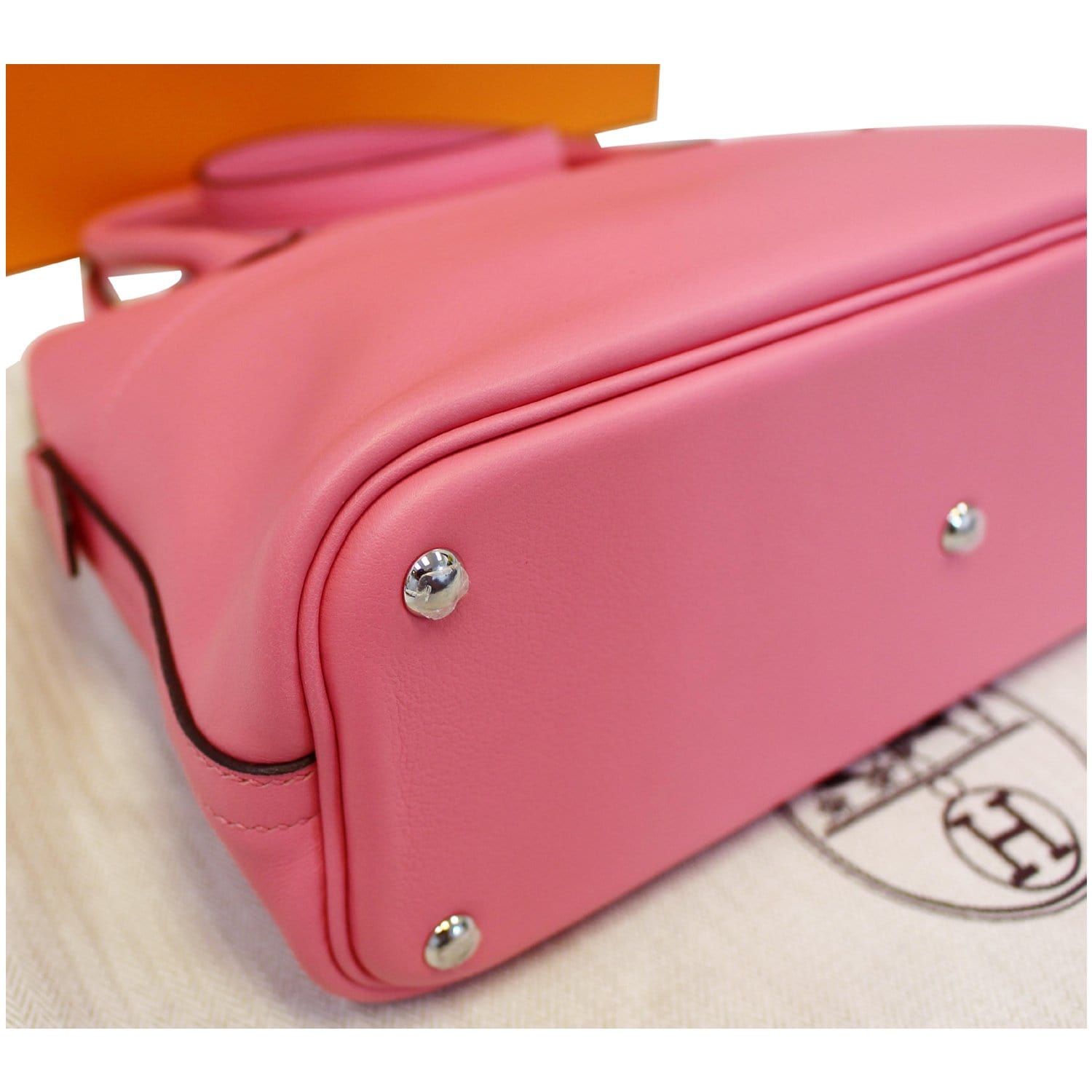Authentic Hermes Pink Bolide 27 Epsom Leather Handbag/Shoulder Bag