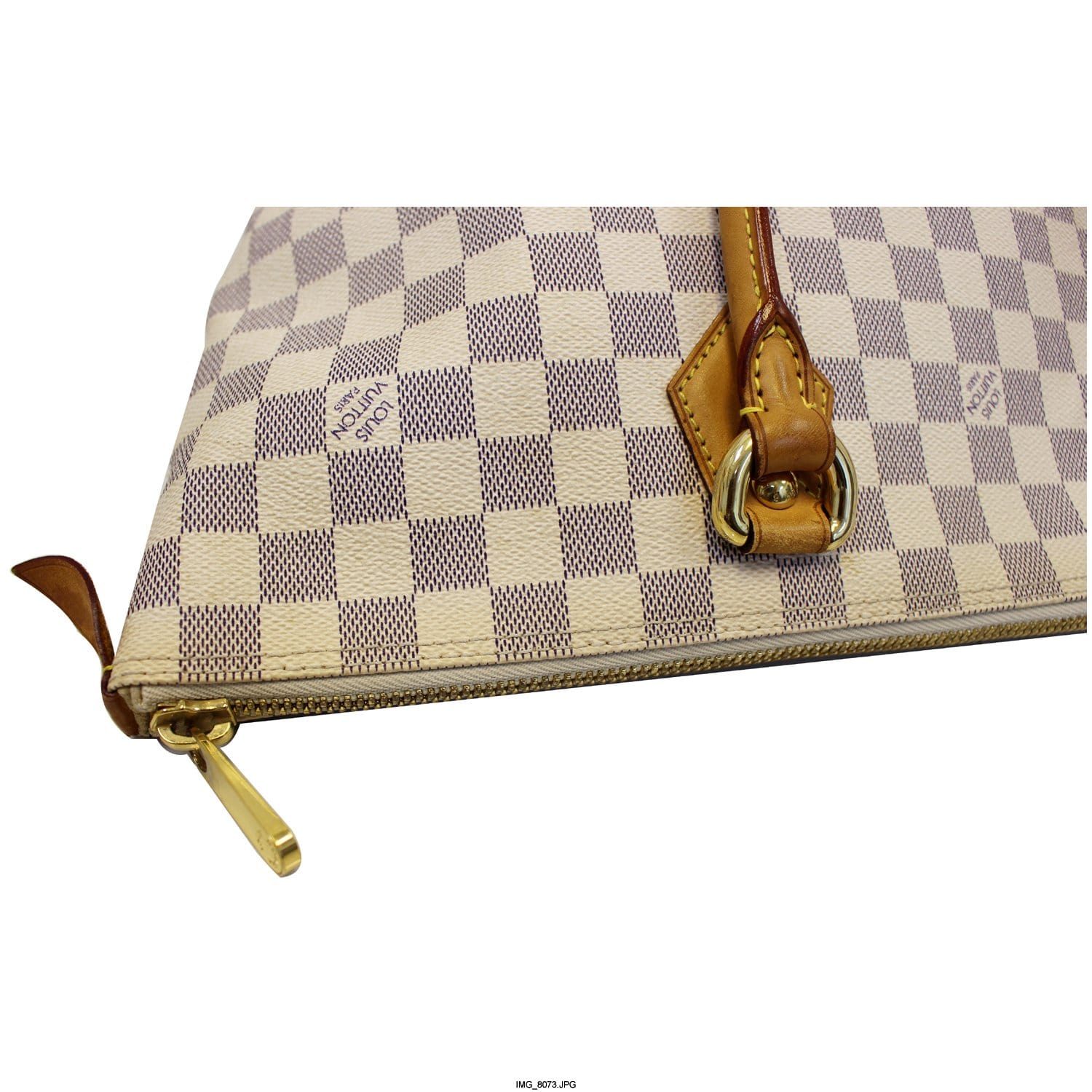Louis Vuitton Saleya Handbag Damier MM White 2202451