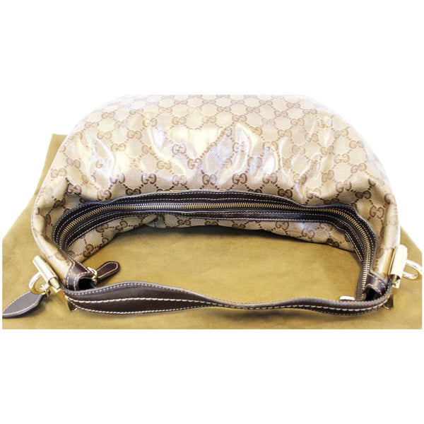 Gucci GG Crystal Duchessa Hobo Bag Beige - bottom view