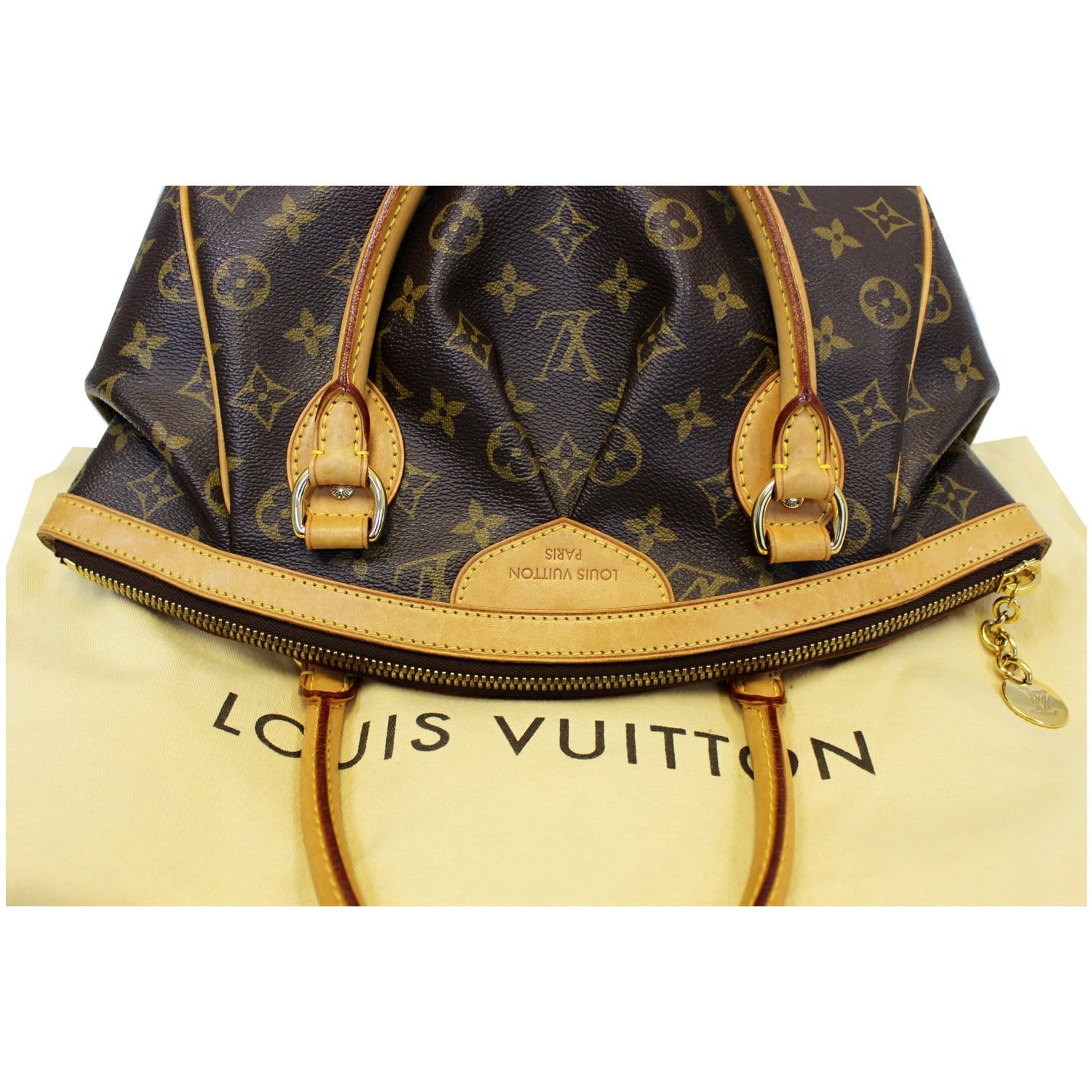 Tivoli leather handbag Louis Vuitton Brown in Leather - 37445646