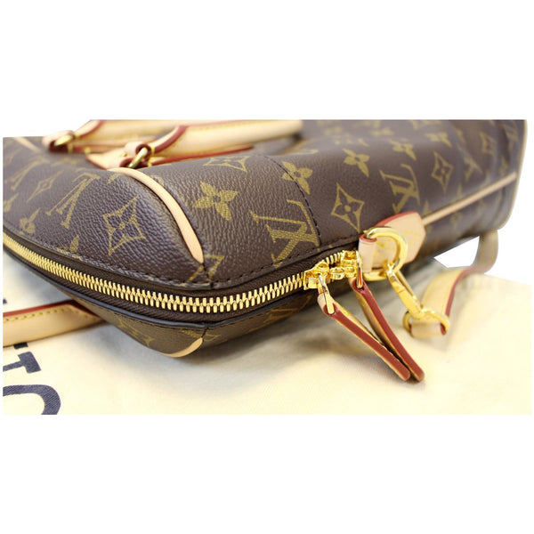 LOUIS VUITTON Carry All MM Monogram Canvas Shoulder Bag Brown-US