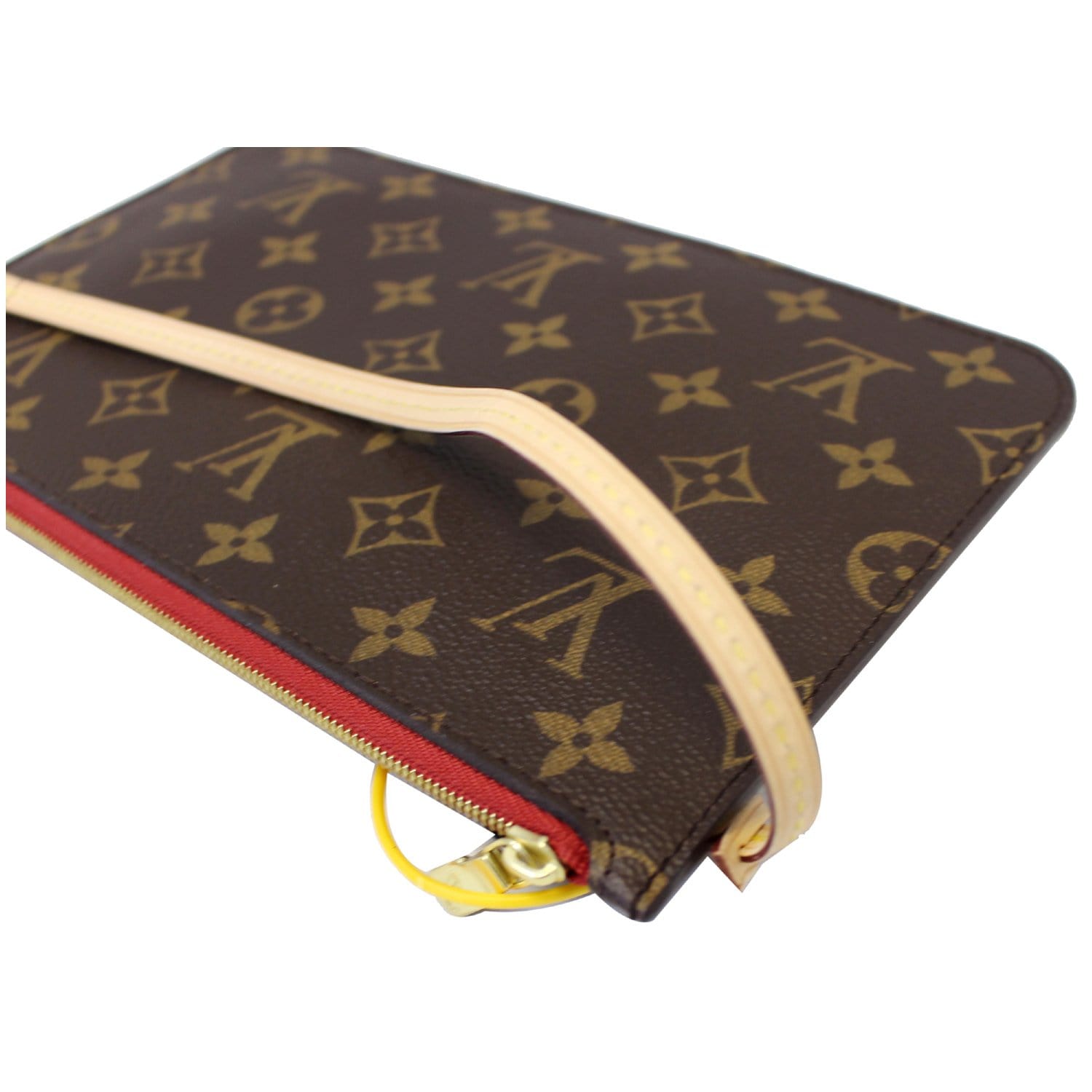 Louis Vuitton Pochette Monogram MM/GM Beige Lining in Canvas with Gold-tone  - US