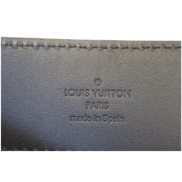 Louis Vuitton Damier Belt  Graphite  - Lv logo