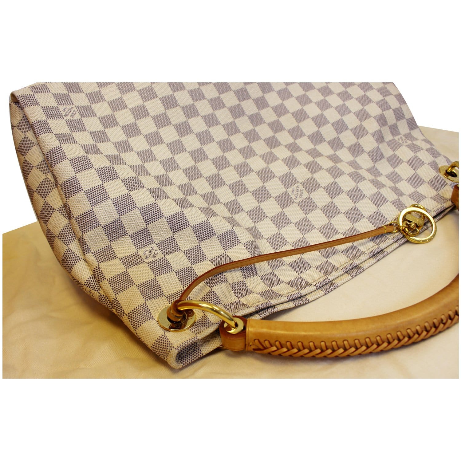 Louis Vuitton, Bags, Auth Louis Vuitton Damier Azur Artsy Mm Shoulder Bag  N4174