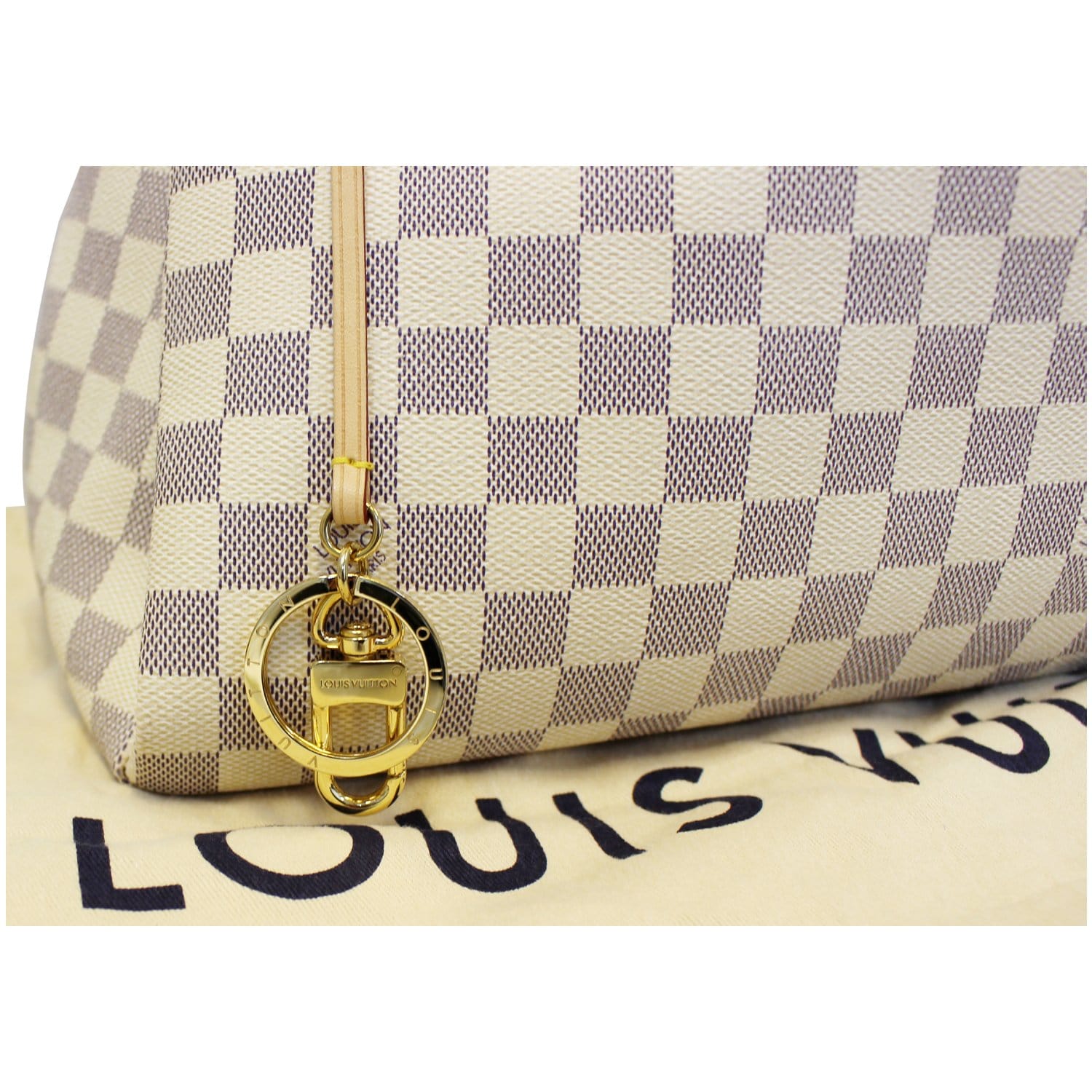 Louis Vuitton Lv Artsy Mm Shoulder Tote Bag N41174 Damier Azur White Auction