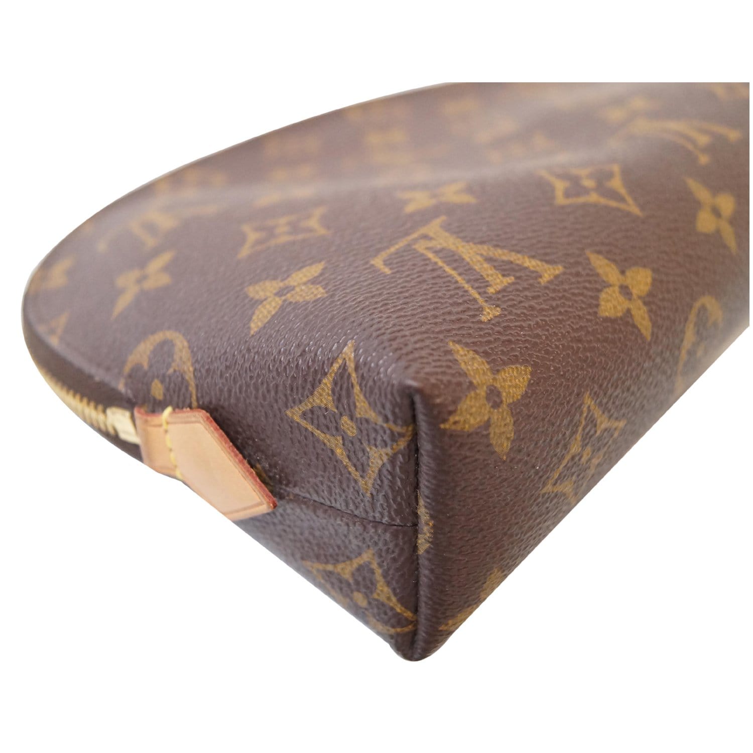 Louis Vuitton Cosmetic Pouch PM in Brown Monogram Coated Canvas, Women's