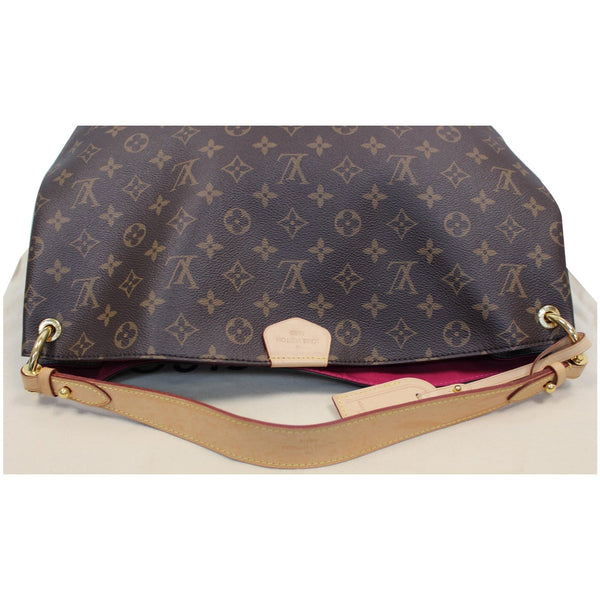 LOUIS VUITTON Graceful MM Monogram Canvas Shoulder Bag Brown