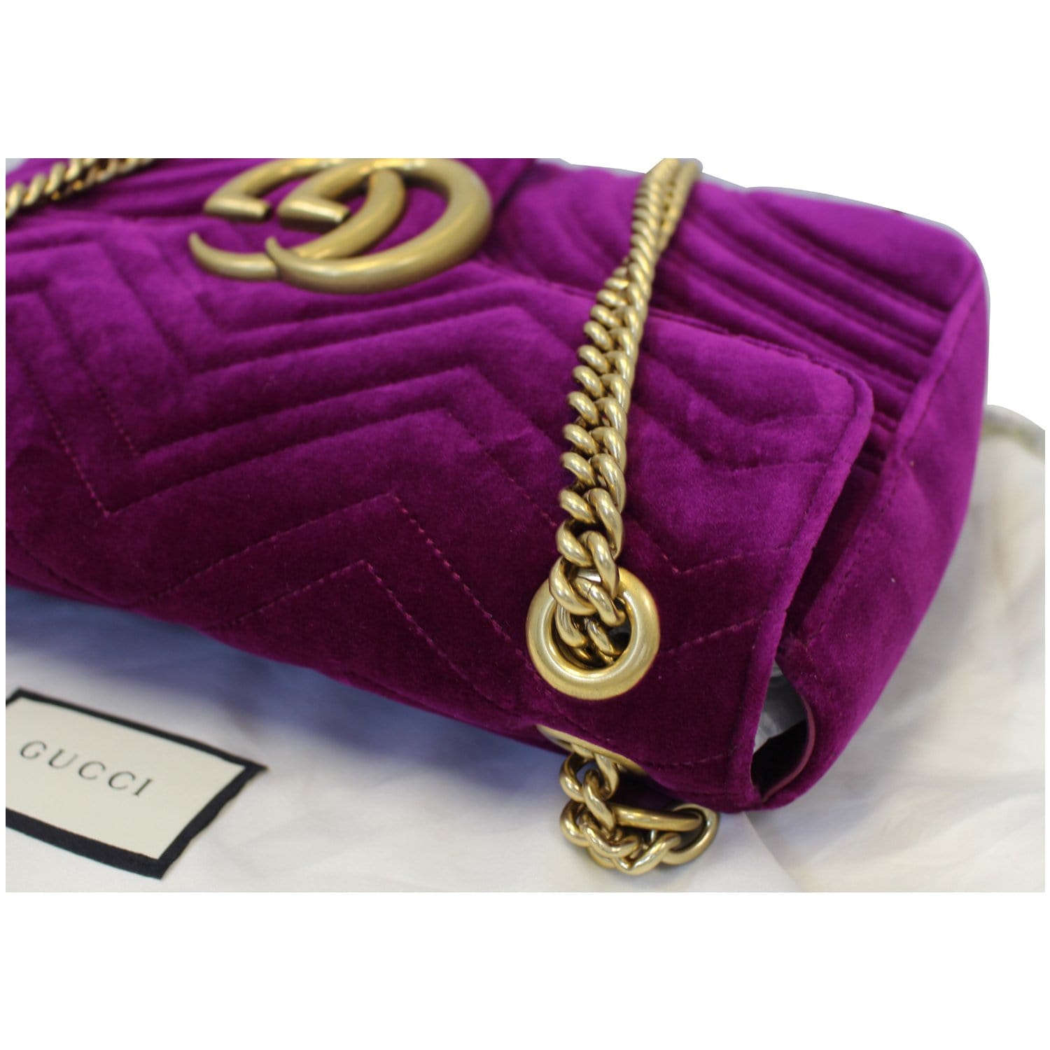 Gucci GG Marmont Medium Shoulder Bag in Purple