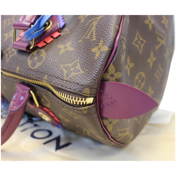 LOUIS VUITTON Totem Speedy 30 Monogram Canvas Satchel Bag-US