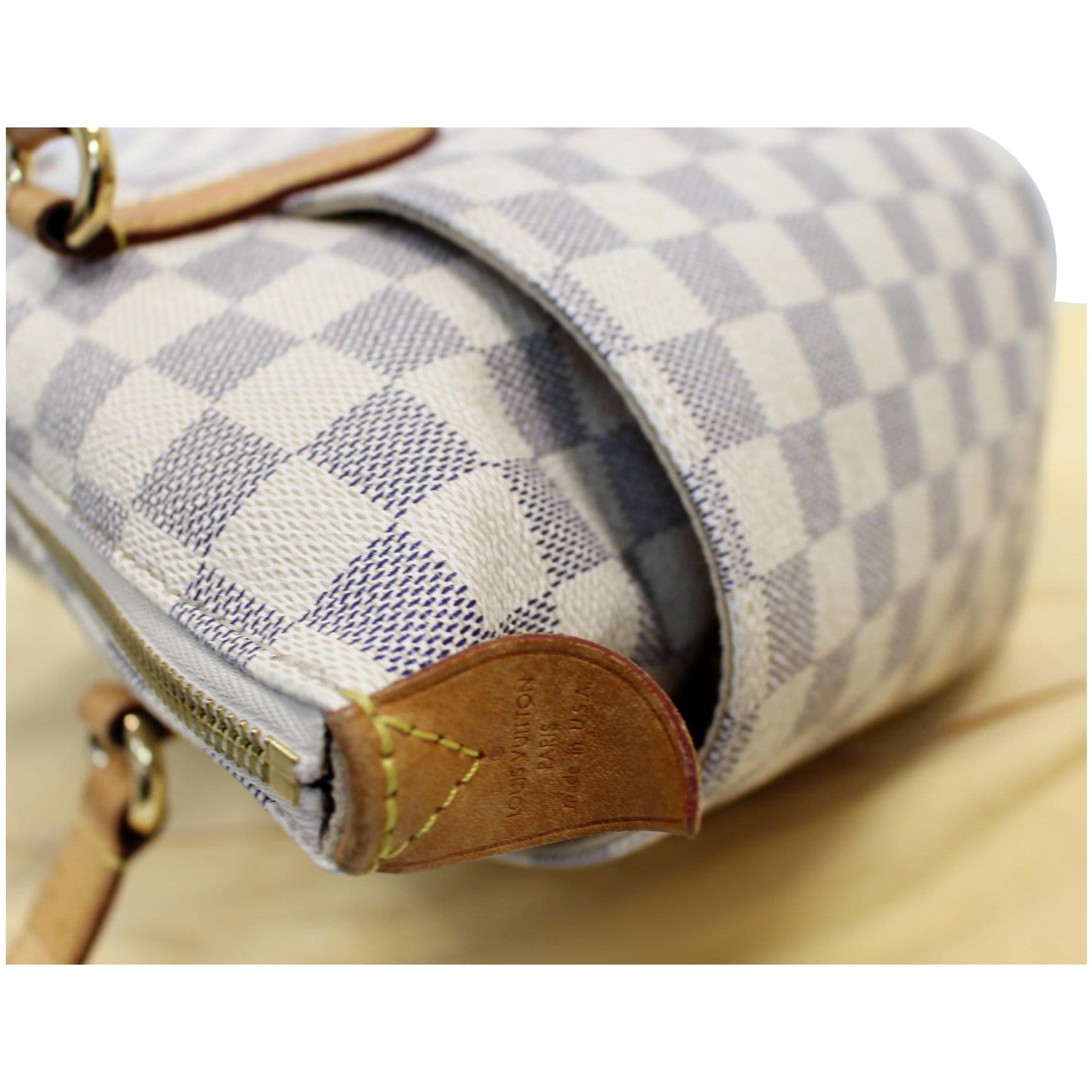 White Louis Vuitton Damier Azur Totally PM Shoulder Bag