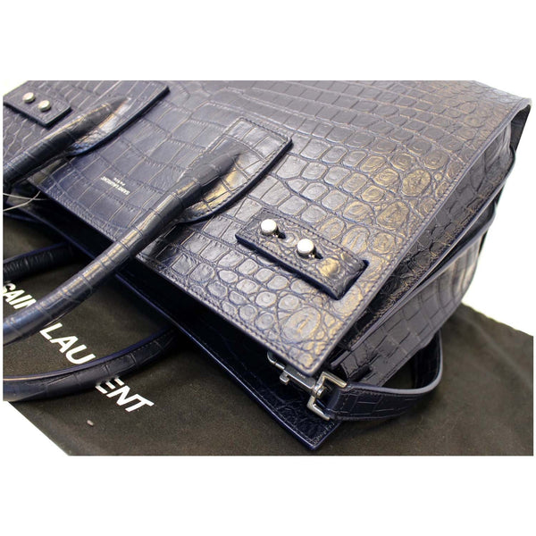 YVES SAINT LAURENT Sac de Jour Small Crocodile-Embossed Satchel Bag-US