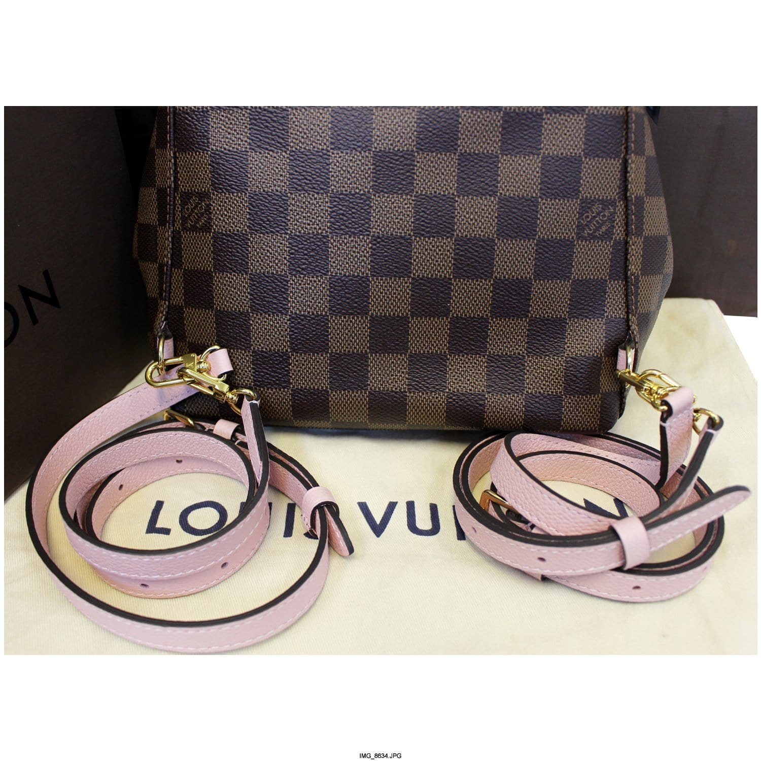 Louis Vuitton Magnolia Damier Canvas Clapton Backpack Bag - Yoogi's Closet