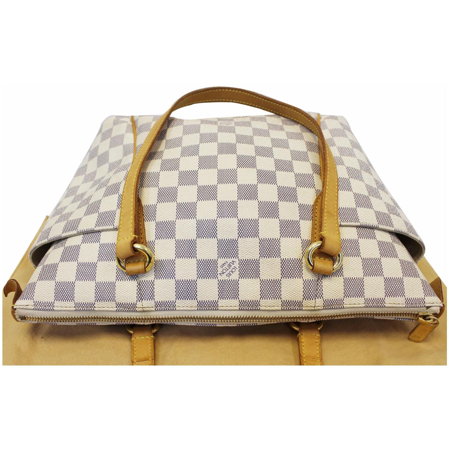 Authentic Louis Vuitton Totally PM Damier Azur from 2008 collection